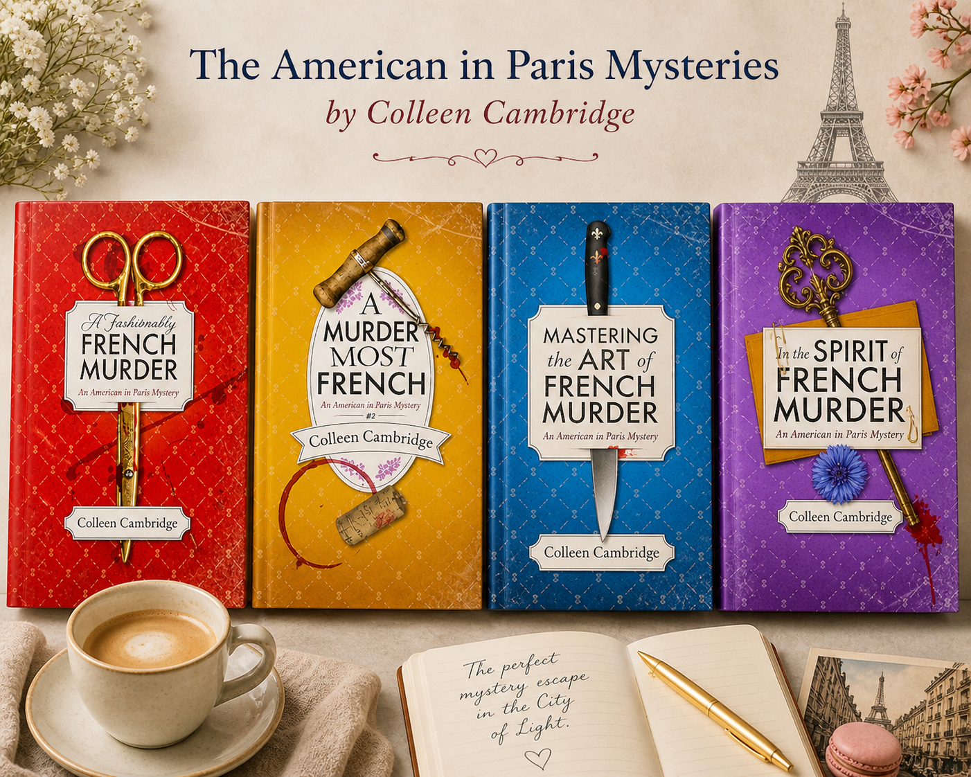 American in Paris Mysteries by Colleen Cambridge