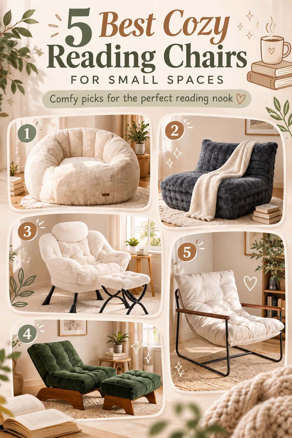 5 Cozy Reading Chairs for Small Spaces That Make the Perfect Reading Nook